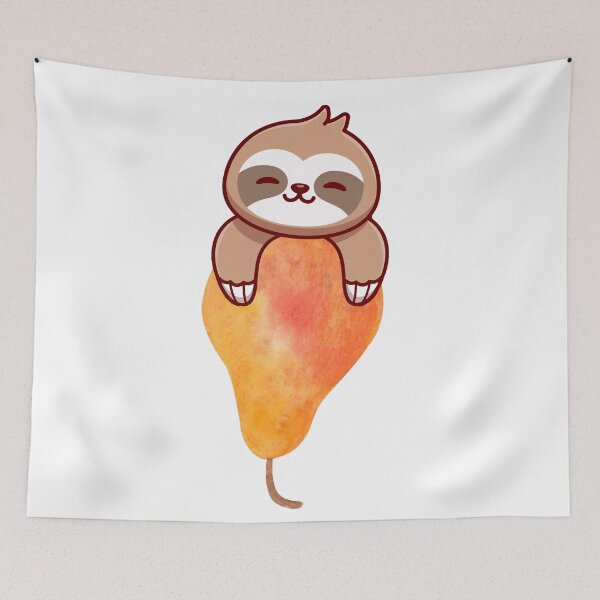 Item preview, Beautiful Sloth And pear Art designed and sold by virillanissa.