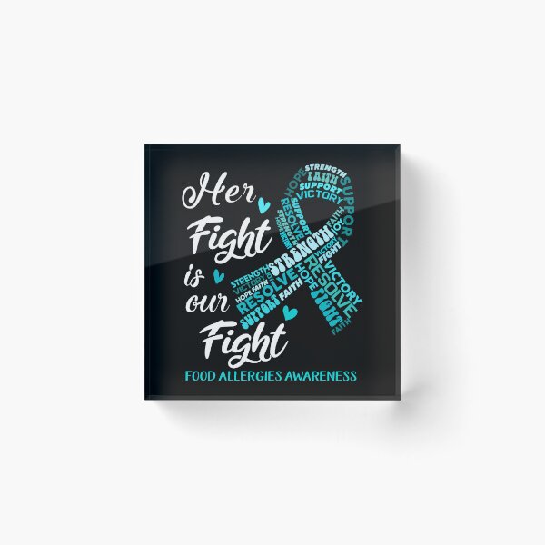 Item preview, Food Allergies Warrior, Her Fight is our Fight Food Allergies Awareness designed and sold by Greggwillard.