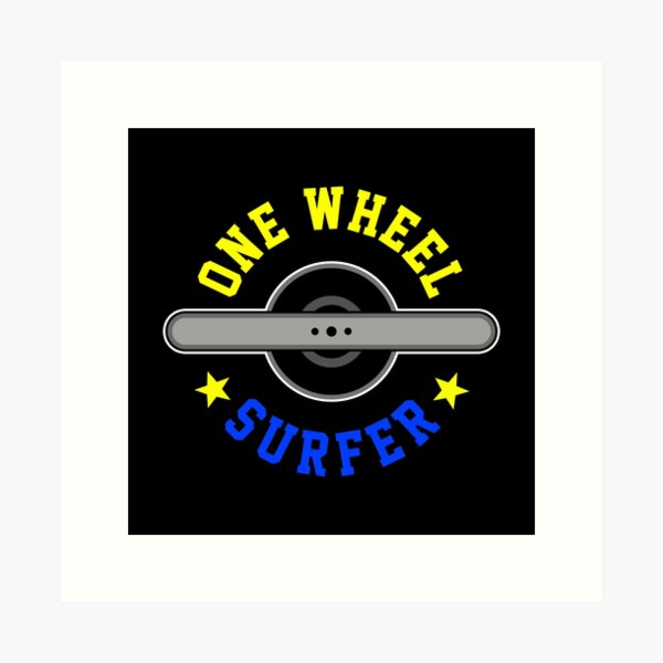 One Wheel | Electric One Wheel | Electric Surfer Art Print
