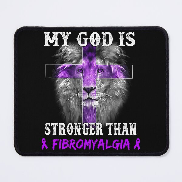 Item preview, Lion My God Is Stronger Than FIBROMYALGIA Support FIBROMYALGIA Warrior designed and sold by Hatjar.