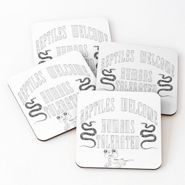 Item preview, Animals Welcome Humans Tolerated - Reptile Edition designed and sold by Getchell-Design.