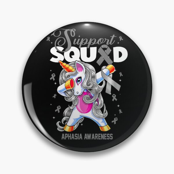 Item preview, Cute Unicorn Support Squad Aphasia Awareness Men Women Kid designed and sold by tenjun16.