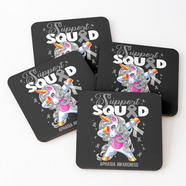 Item preview, Cute Unicorn Support Squad Aphasia Awareness Men Women Kid designed and sold by tenjun16.
