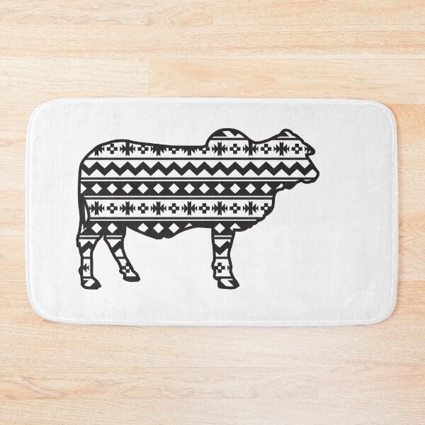 Item preview, Ranch Life Brahman Heifer Cattle with Southwest Pattern designed and sold by Sam Morrison.