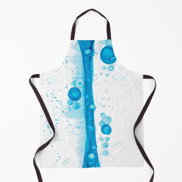 Item preview, Turquoise Abstract 4322 with bubbles Alcohol Ink Modern Painting by Herzart designed and sold by herzart.