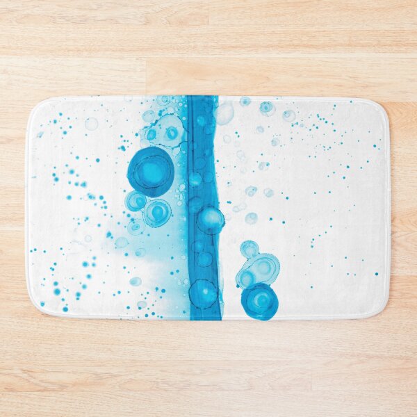 Item preview, Turquoise Abstract 4322 with bubbles Alcohol Ink Modern Painting by Herzart designed and sold by herzart.