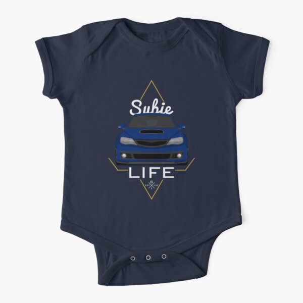 Subie life Blue Short Sleeve Baby One-Piece