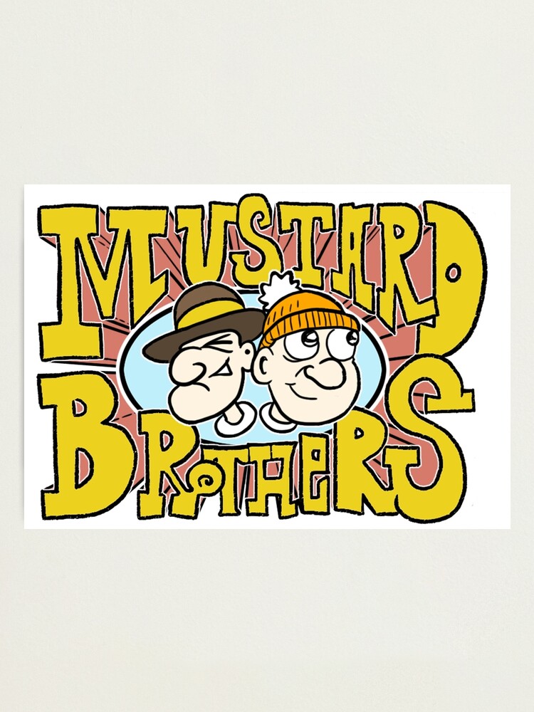 "Mustard Brothers Logo" Photographic Print for Sale by