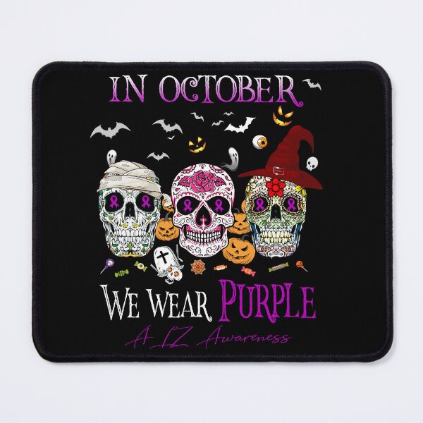 Item preview, In October We Wear Purple ALZ Awareness designed and sold by Sabfit.