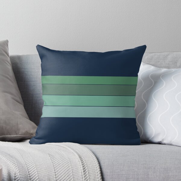 BLUE CORAL Custom Pattern Throw Pillow