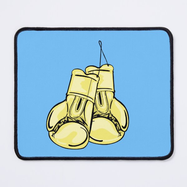 Item preview, Yellow Boxing With Blue Background designed and sold by missmann.