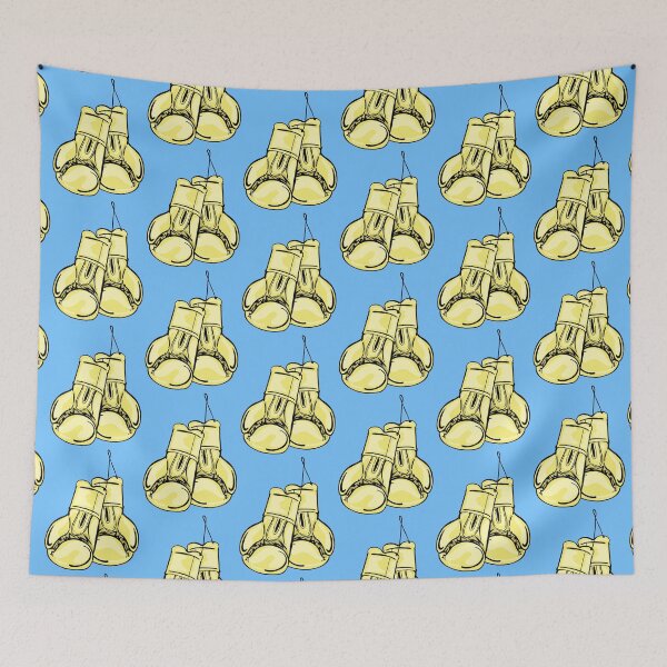Item preview, Yellow Boxing With Blue Background  designed and sold by missmann.