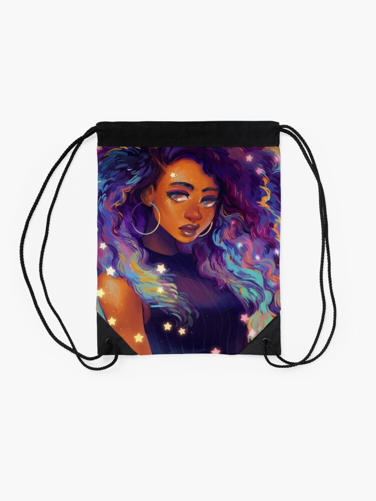 Thumbnail 2 of 3, Drawstring Bag, Nebula designed and sold by GDBee.