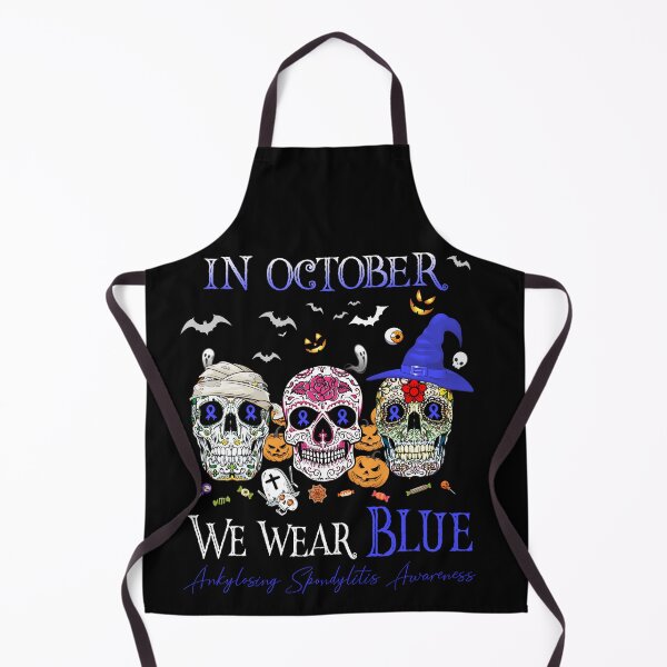 Item preview, In October We Wear Blue Ankylosing Spondylitis Awareness designed and sold by Sabfit.
