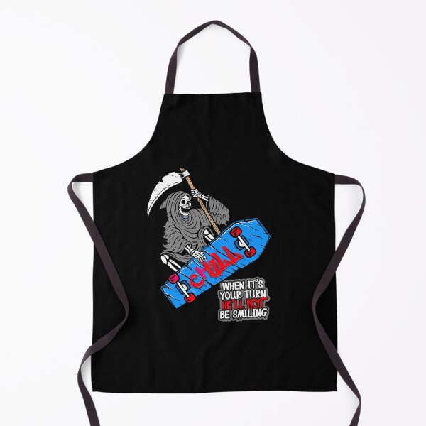 Item preview, Chill. When It's Your Turn He'll Not Be Smiling Skateboarding Grim Reaper designed and sold by Mrspink16.