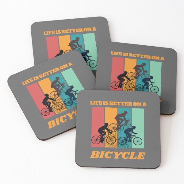 Item preview, life is better on a bicycle designed and sold by BronikowskiART.