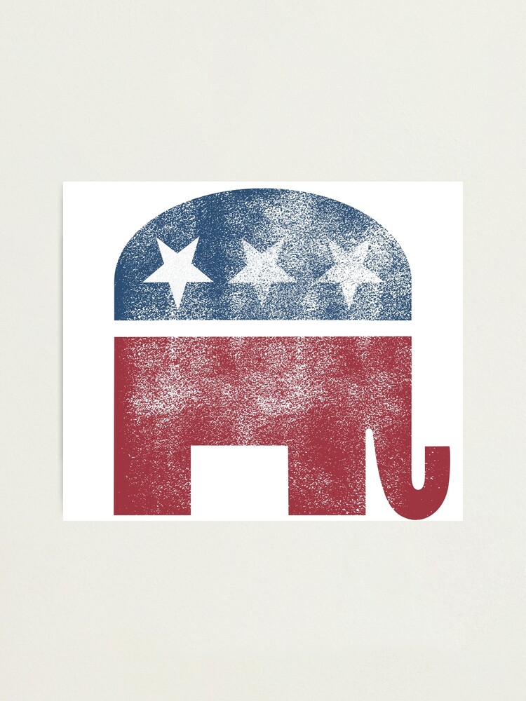 "Republican Elephant Donald Trump 2024 Ron Desantis 2024 Republican Party Logo Sign