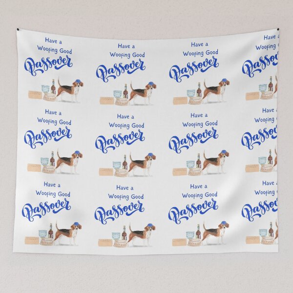 Item preview, Have a Woofing Good Passover Beagle - Funny Jewish designed and sold by thekosherhub.