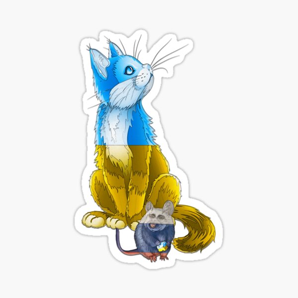 Item preview, Ukrainian Cat and Putin Rat!  designed and sold by Image NDesign.