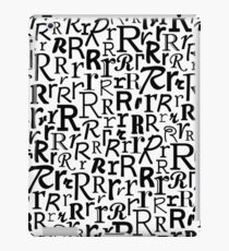 R | Typography (White) iPad Case/Skin