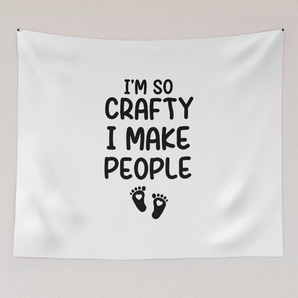 Item preview, i'm crafty I make people, pregnancy announcement, mother's day, matching Mommy Daddy EST, couples pregnancy announcement  funny sarcastic Rude , designed and sold by joygift369.