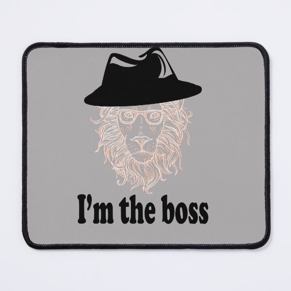 Item preview, i'm the boss (lion) designed and sold by Designer Forever ⭐⭐⭐⭐⭐.