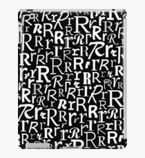 R | Typography (Black) iPad Case/Skin