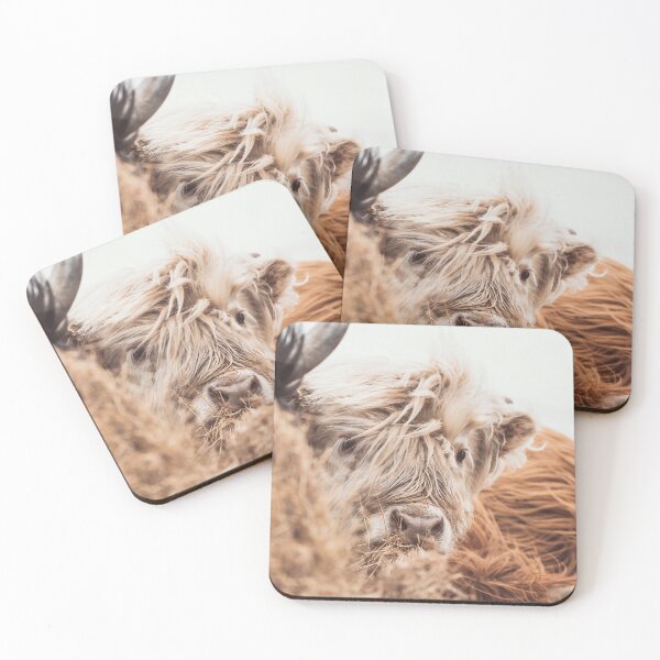 Item preview, Highlander Cows Eating  designed and sold by studio-nie.