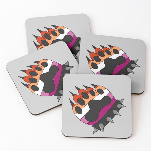 Item preview, Lesbian Pride Punk Paw - Bear designed and sold by JinxyZilla.