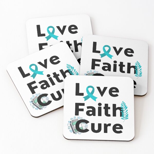 Item preview, Ovarian Cancer Awareness- Love Faith Cure  designed and sold by Neurons  Away.