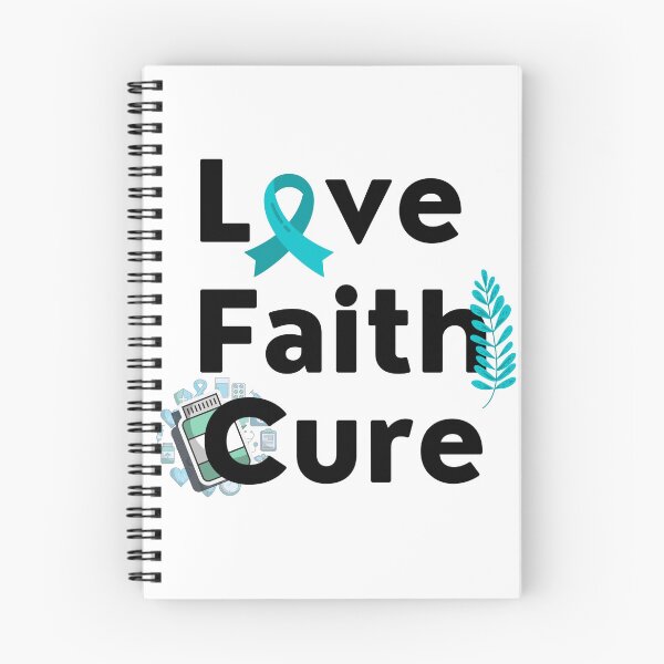 Item preview, Ovarian Cancer Awareness- Love Faith Cure  designed and sold by Neurons  Away.