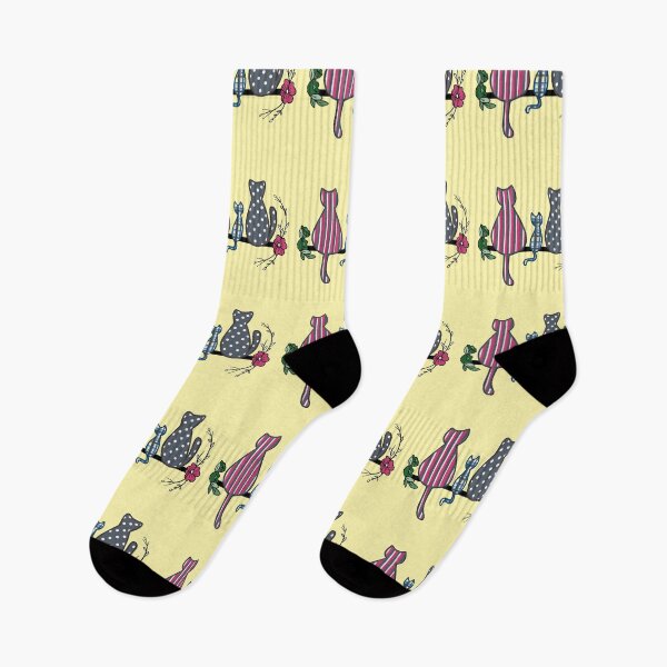 Item preview, Retro cats, patchwork fabric designed and sold by ArtbyPriscilla.