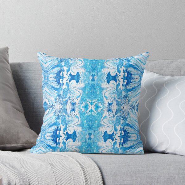 Item preview, Abstract White and Blue Painting designed and sold by Creative-Voyage.
