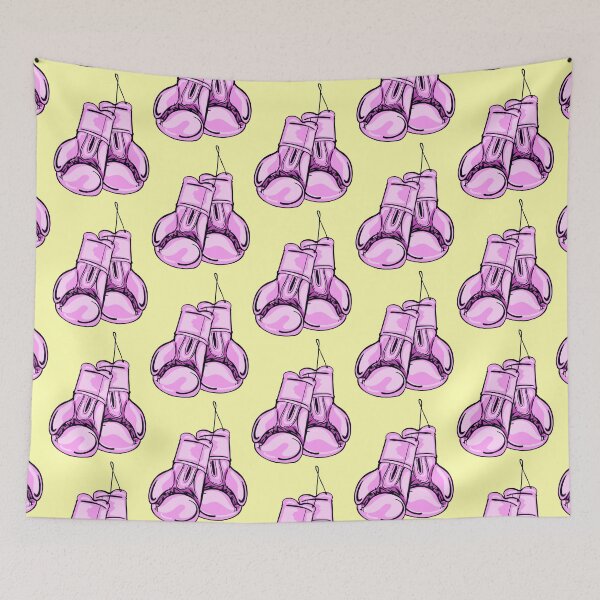Item preview, Pink Gloves With Yellow Background  designed and sold by missmann.