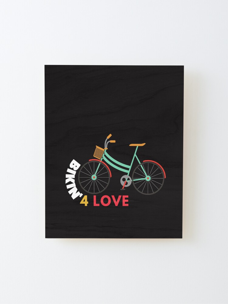 Alternate view of Biking For Love Mounted Print