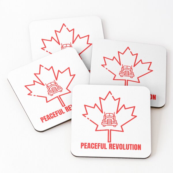Item preview, Maple Leaf  with Truck - Peaceful Revolution  ( Red) designed and sold by Free2BeMeShop.