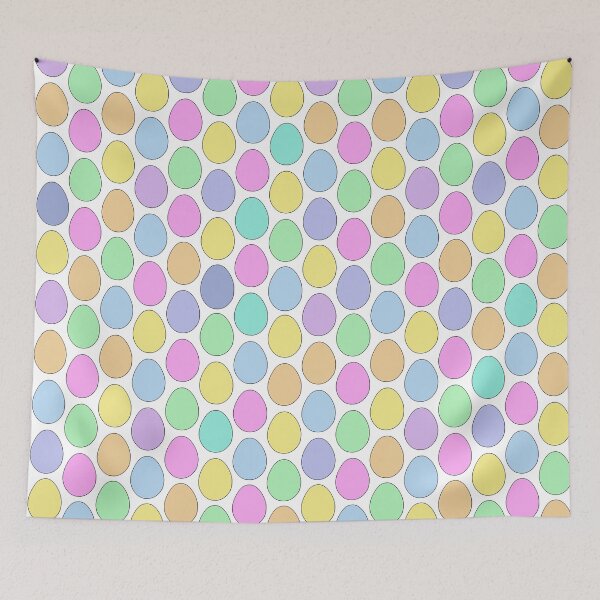 Item preview, Easter eggs pastel pattern  designed and sold by ArtSCPdesign.