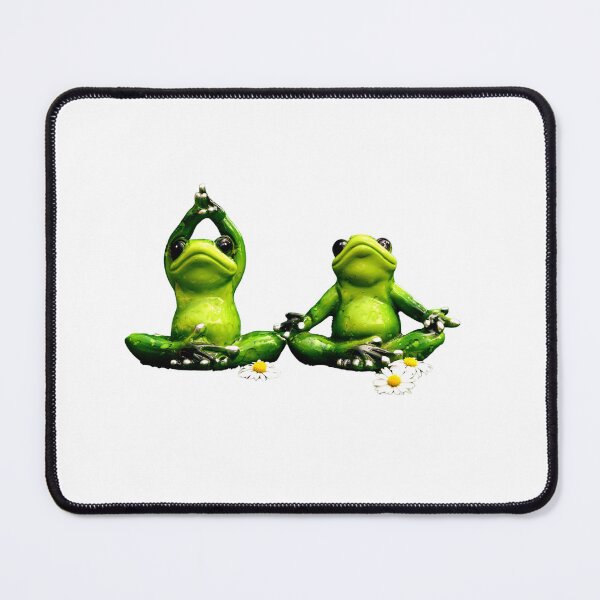 Item preview, Meditating frog-Yoga frog-funny frog in lotus sitting position designed and sold by BestUncommonTee.