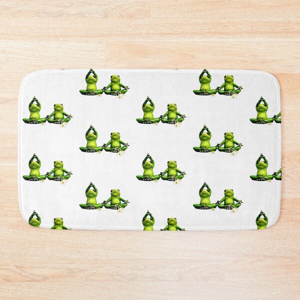 Item preview, Meditating frog-Yoga frog-funny frog in lotus sitting position designed and sold by BestUncommonTee.