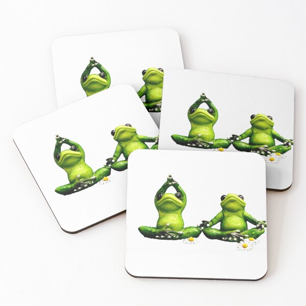Item preview, Meditating frog-Yoga frog-funny frog in lotus sitting position designed and sold by BestUncommonTee.