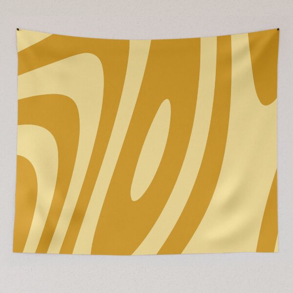 Item preview, Gold Groovy Zebra Liquid Stripes Design designed and sold by patternsoup.