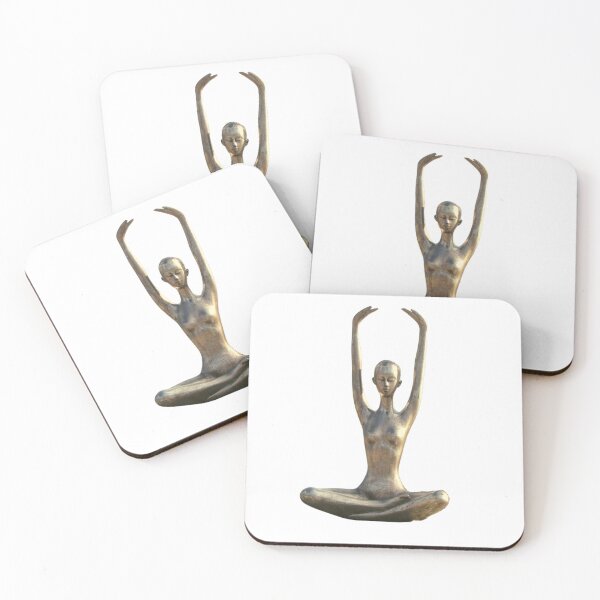 Item preview, Yoga figure statue in lotus sitting position - Buddism peace sign designed and sold by BestUncommonTee.