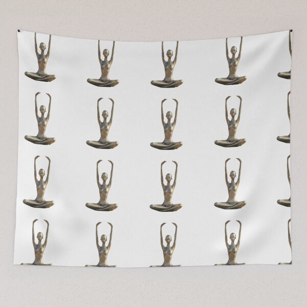 Item preview, Yoga figure statue in lotus sitting position - Buddism peace sign designed and sold by BestUncommonTee.