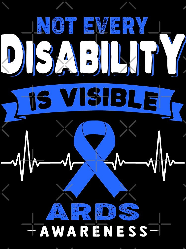 Thumbnail 3 of 3, Scarf, ARDS Awareness - Not Every Disability Is Visible designed and sold by RidnerStore.