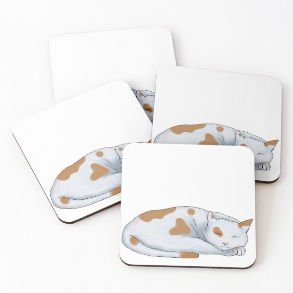 Item preview, Sleeping White n Orange Cat designed and sold by Nevermind-artss.