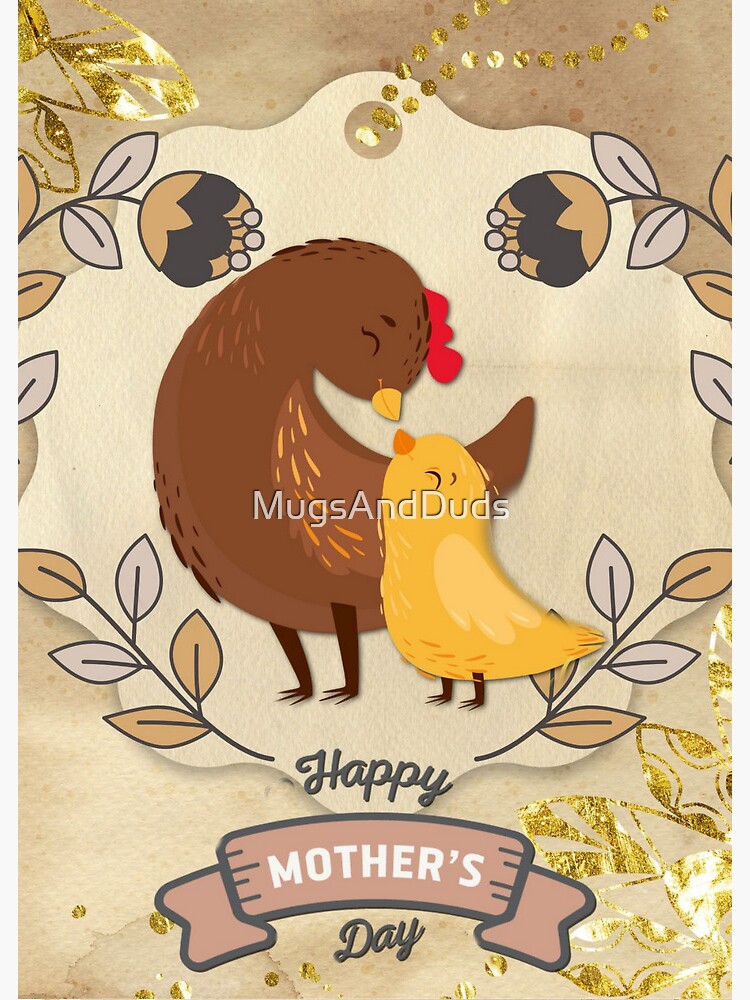 Thumbnail 2 of 2, Greeting Card, Happy Mother's Day Card - Hen and Chick designed and sold by MugsAndDuds.