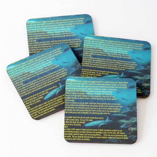Item preview, Marine Space Habitats Art designed and sold by Alicefish.