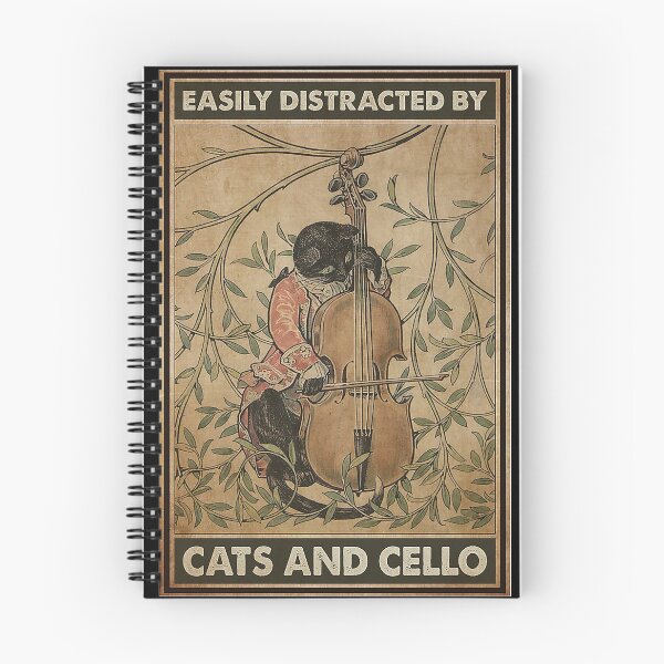 Item preview, Cat and cello easily distracted designed and sold by isaeva1990.