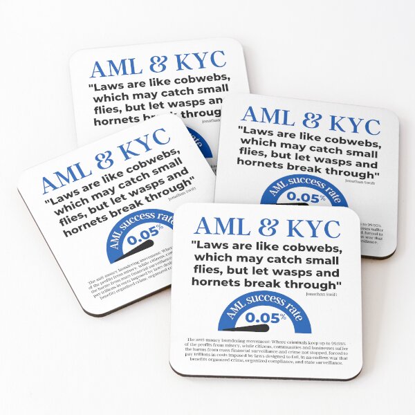 Item preview, The tragi-farcical-satire of AML failure designed and sold by CrimeMoney-org.