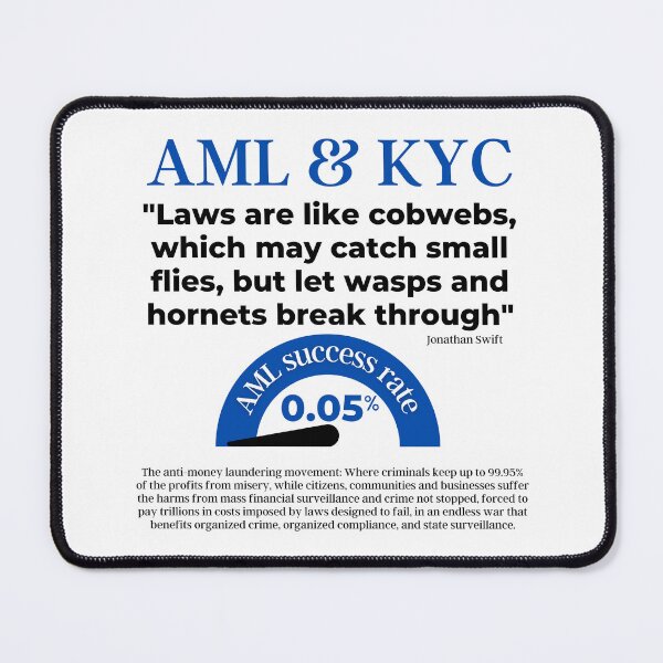 Item preview, The tragi-farcical-satire of AML failure designed and sold by CrimeMoney-org.